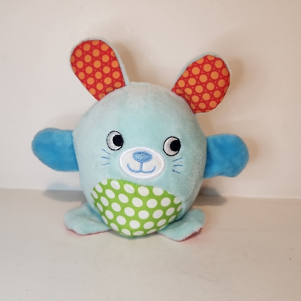 Like New 5” Spark Bunny Rattle baby toy stuffed animal plush